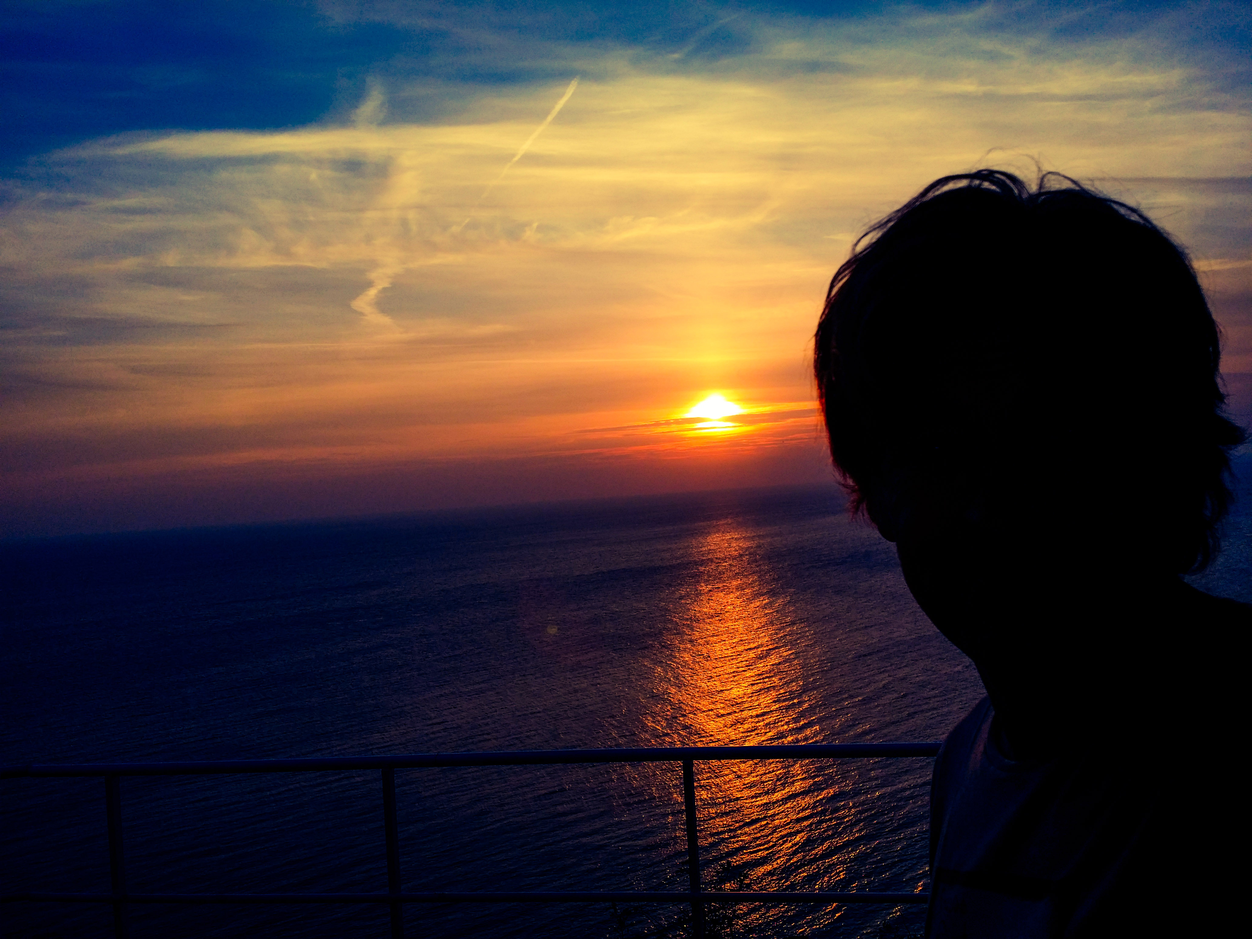 HikingArtist, Frits Ahlefeldt, sunset