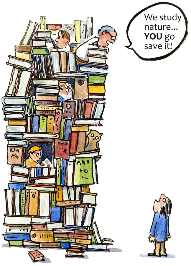 scientists in a book twoer