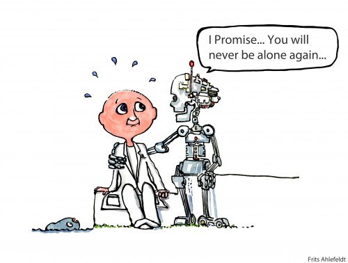 Robot promise, man will never be alone again