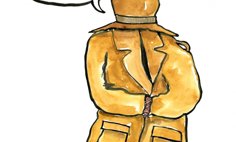 Drawing of a strange stranger