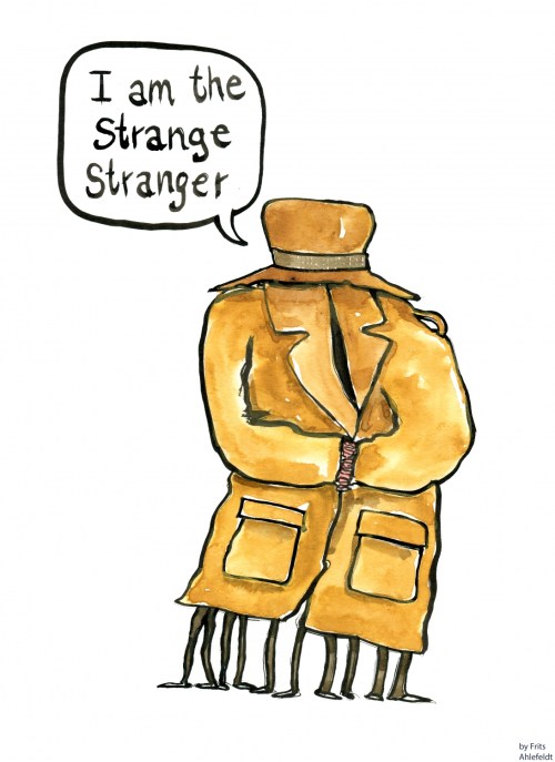 Drawing of a strange stranger