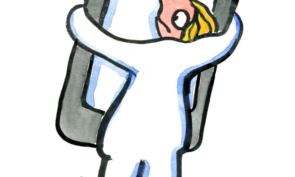 Woman hugging a mobile phone