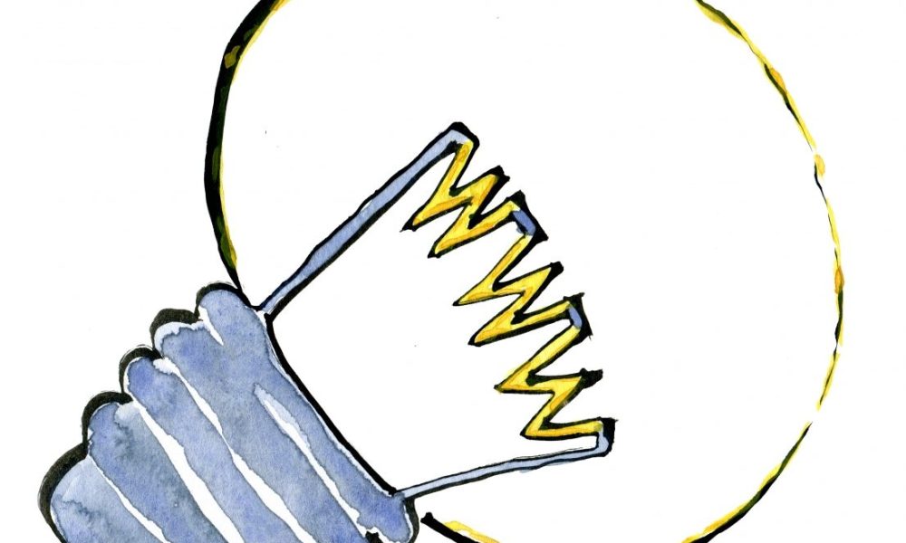 Light bulb with WWW in it