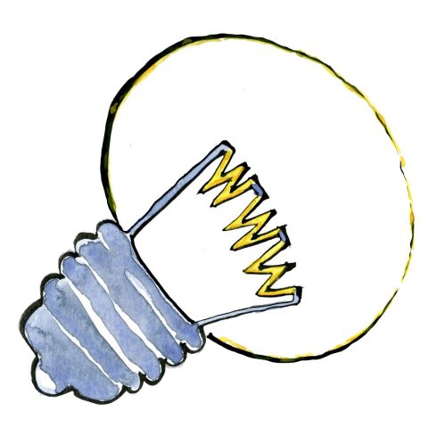 Light bulb with WWW in it