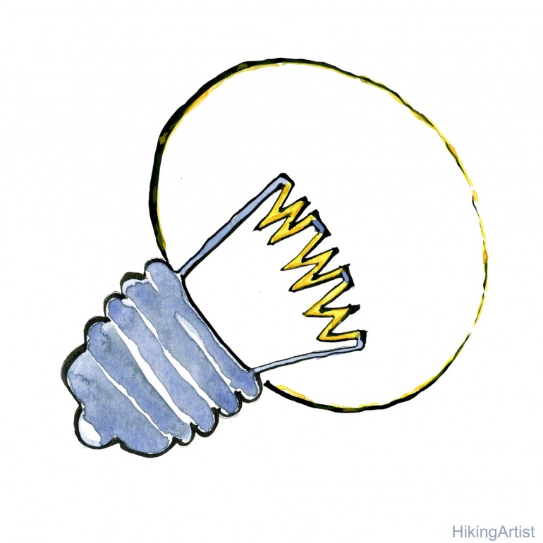 Light bulb with WWW in it