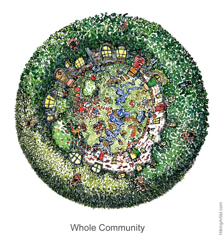 Illustration of a round house