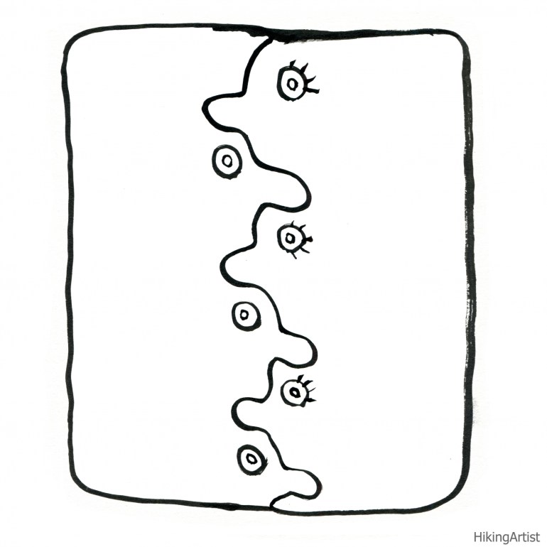 Black and white drawing