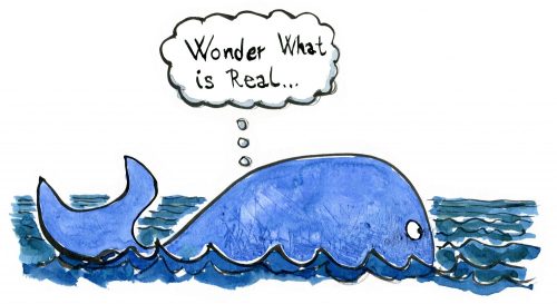 Drawing of Jonas thinking inside the whale