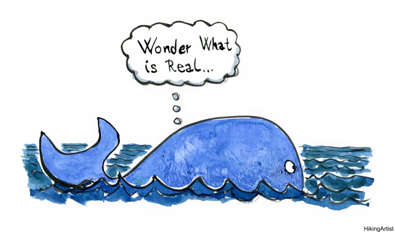 Drawing of Jonas thinking inside the whale