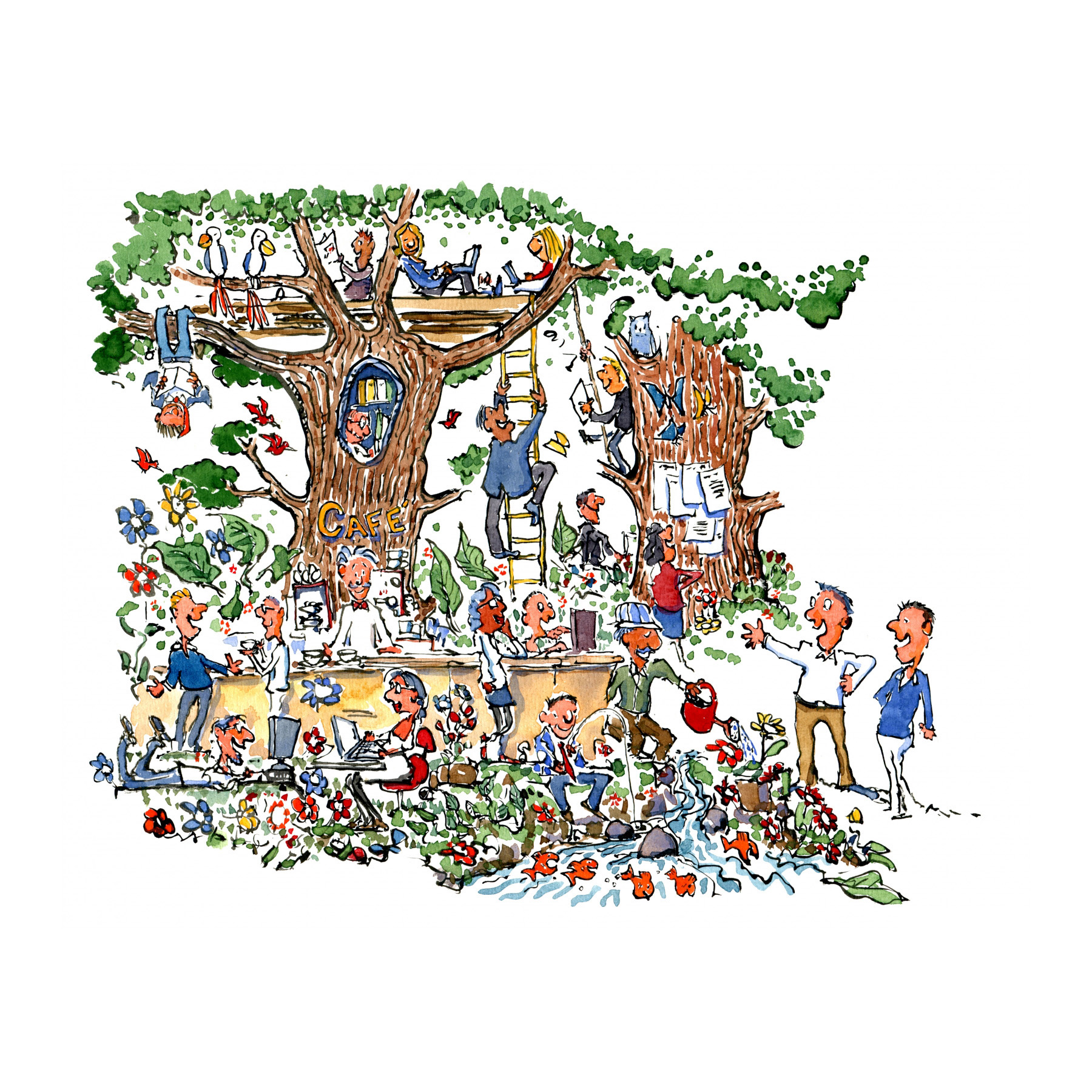 Storytelling card illustration