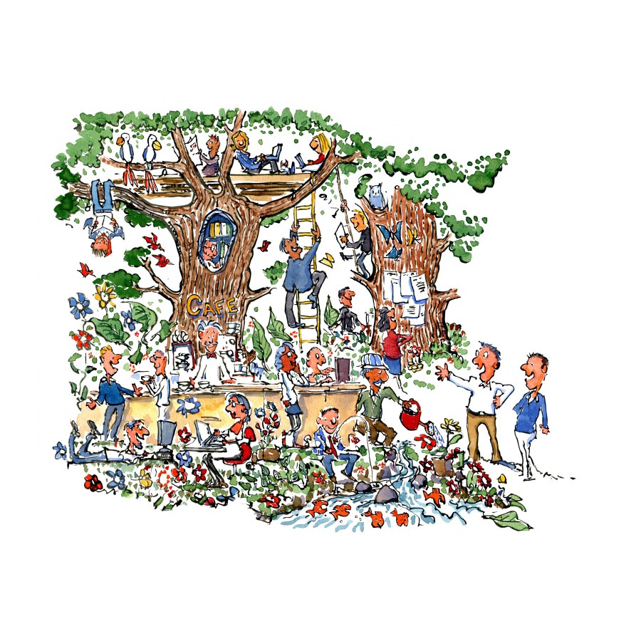 Storytelling card illustration