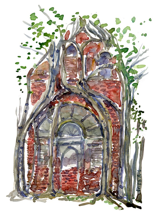 watercolour by Frits Ahlefeldt