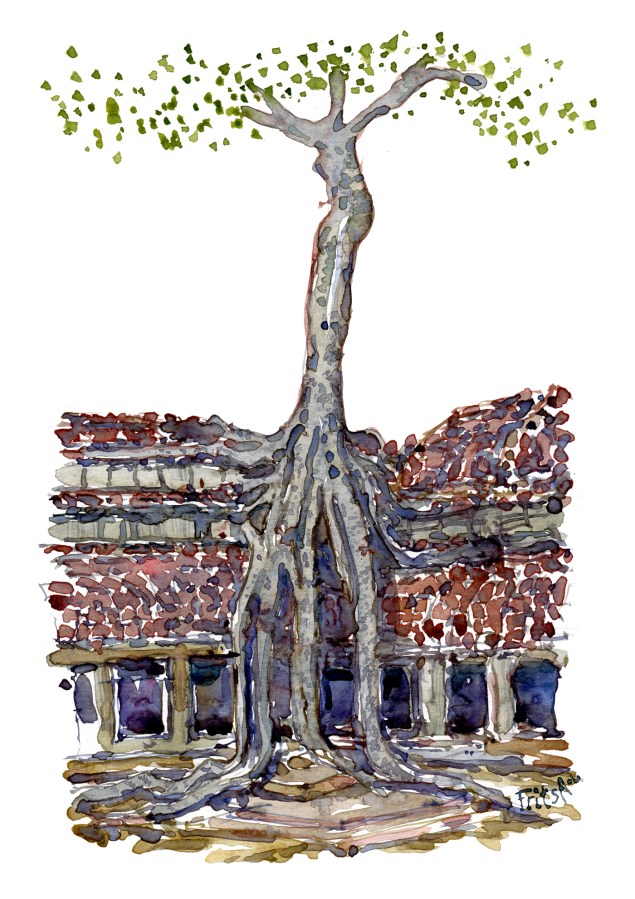 Watercolor study by Frits Ahlefeldt