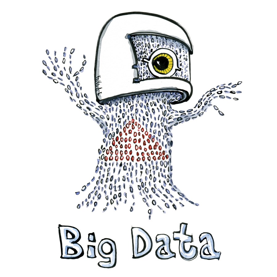 Illustration of global drivers of change, by Frits Ahlefeldt