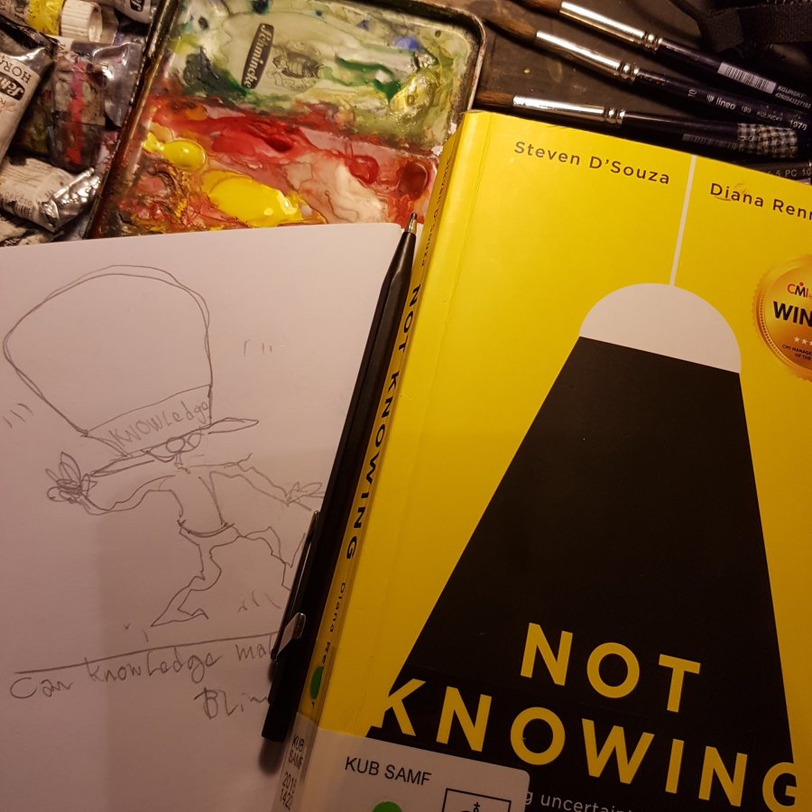 photo of the book "not knowing"