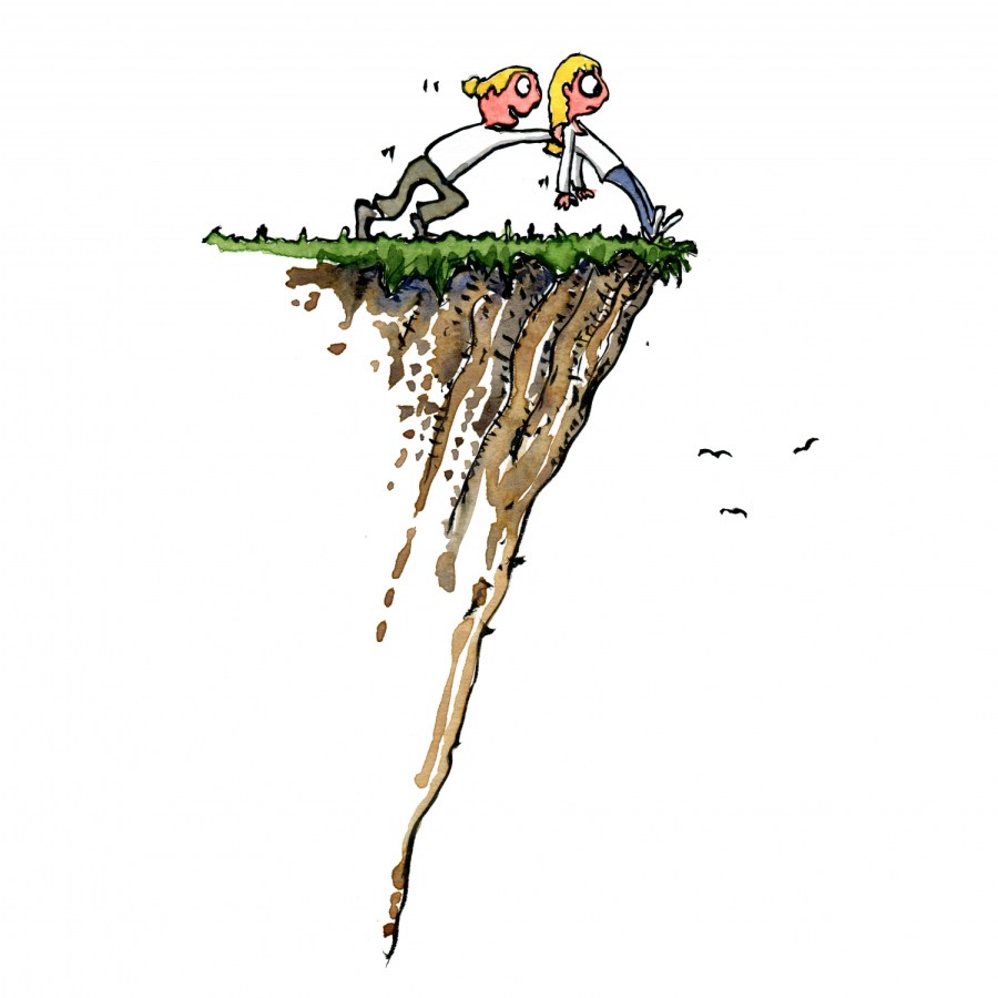 pushing oneself close to the edge