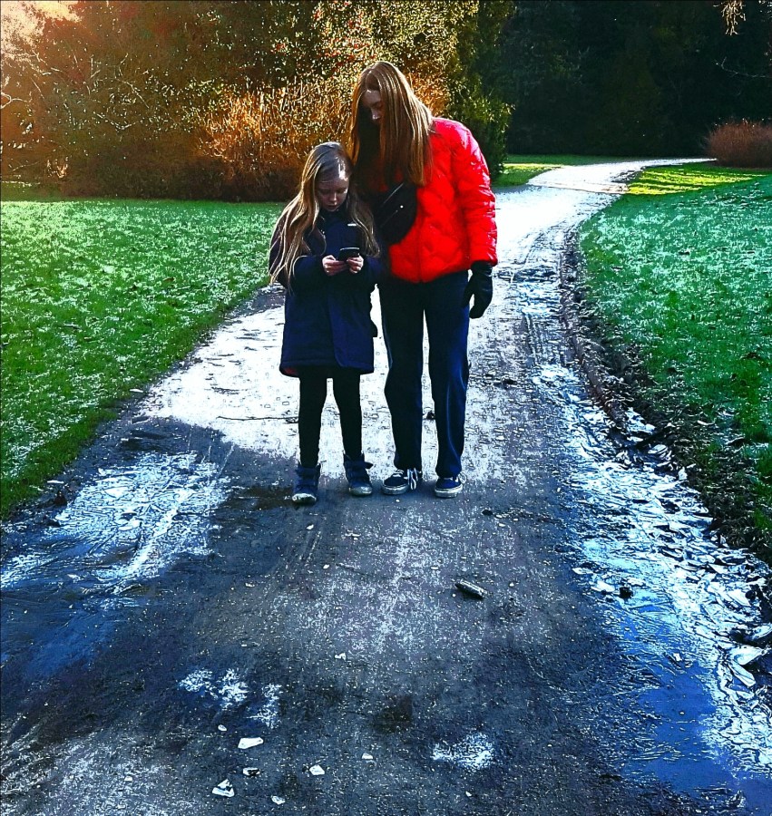 photo of two girls in Winter Copenhagen