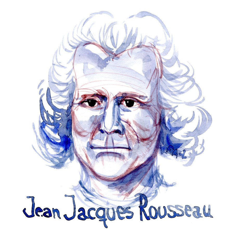 Watercolor people portrait by Frits Ahlefeldt